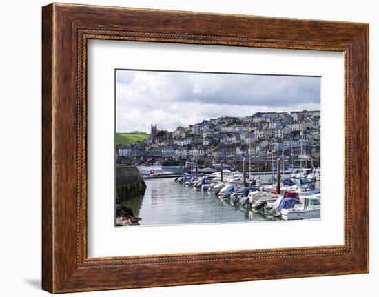 Brixham Harbour and Marina, Devon, England, United Kingdom, Europe-Rob Cousins-Framed Photographic Print