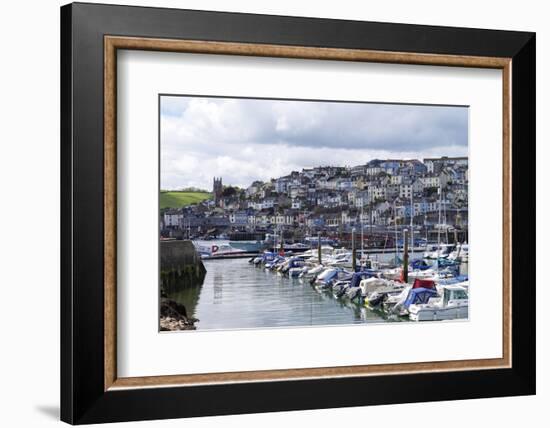 Brixham Harbour and Marina, Devon, England, United Kingdom, Europe-Rob Cousins-Framed Photographic Print