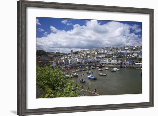 Brixham Harbour, Devon, England, United Kingdom, Europe-Rob Cousins-Framed Photographic Print