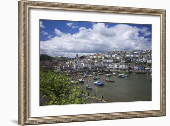 Brixham Harbour, Devon, England, United Kingdom, Europe-Rob Cousins-Framed Photographic Print