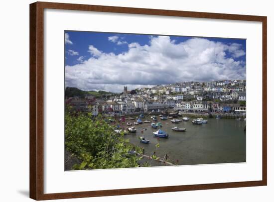 Brixham Harbour, Devon, England, United Kingdom, Europe-Rob Cousins-Framed Photographic Print