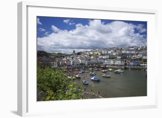 Brixham Harbour, Devon, England, United Kingdom, Europe-Rob Cousins-Framed Photographic Print