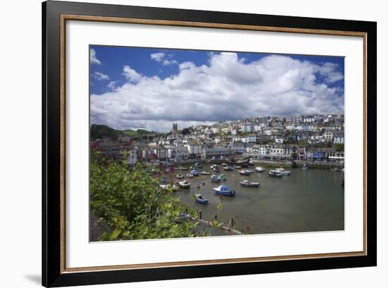 Brixham Harbour, Devon, England, United Kingdom, Europe-Rob Cousins-Framed Photographic Print