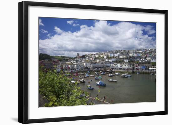 Brixham Harbour, Devon, England, United Kingdom, Europe-Rob Cousins-Framed Photographic Print