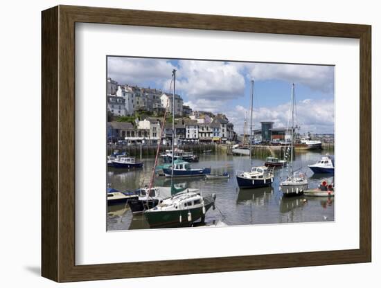 Brixham Harbour, Devon, England, United Kingdom, Europe-Rob Cousins-Framed Photographic Print