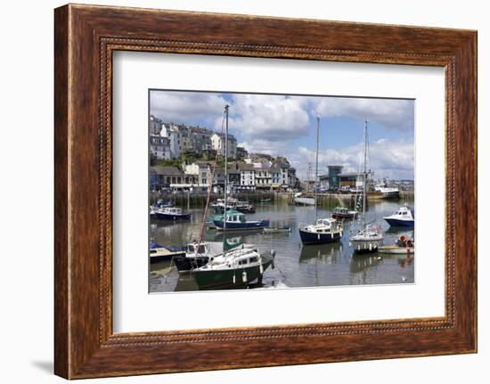 Brixham Harbour, Devon, England, United Kingdom, Europe-Rob Cousins-Framed Photographic Print