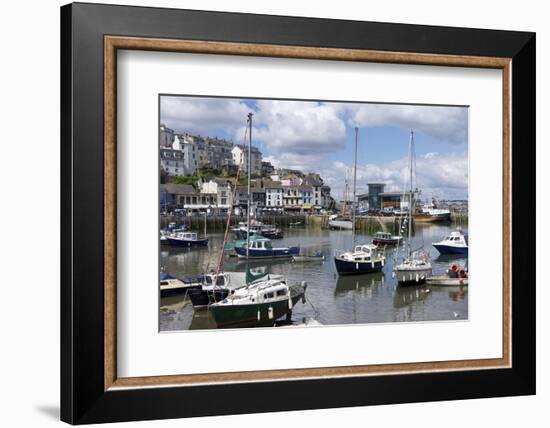 Brixham Harbour, Devon, England, United Kingdom, Europe-Rob Cousins-Framed Photographic Print