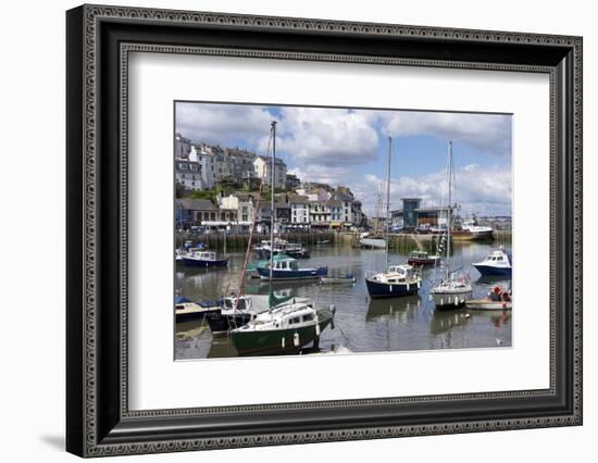 Brixham Harbour, Devon, England, United Kingdom, Europe-Rob Cousins-Framed Photographic Print