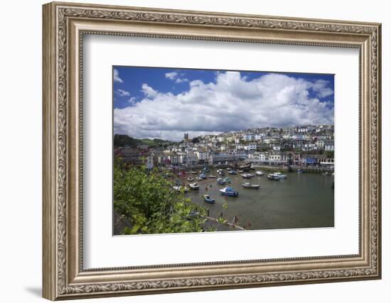 Brixham Harbour, Devon, England, United Kingdom, Europe-Rob Cousins-Framed Photographic Print