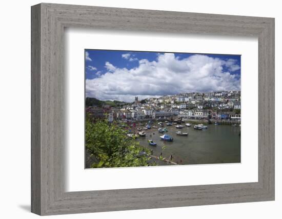 Brixham Harbour, Devon, England, United Kingdom, Europe-Rob Cousins-Framed Photographic Print