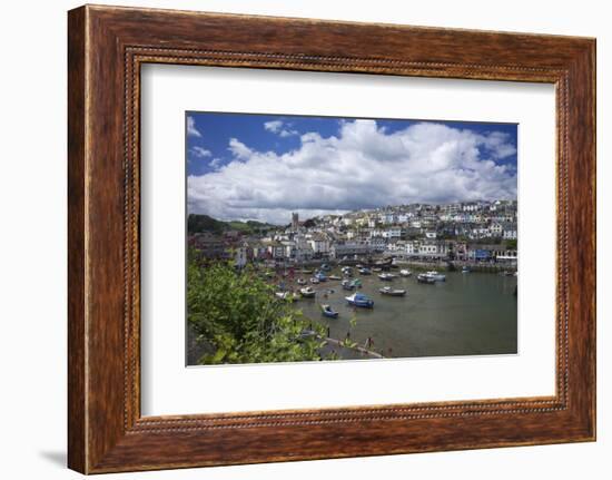 Brixham Harbour, Devon, England, United Kingdom, Europe-Rob Cousins-Framed Photographic Print