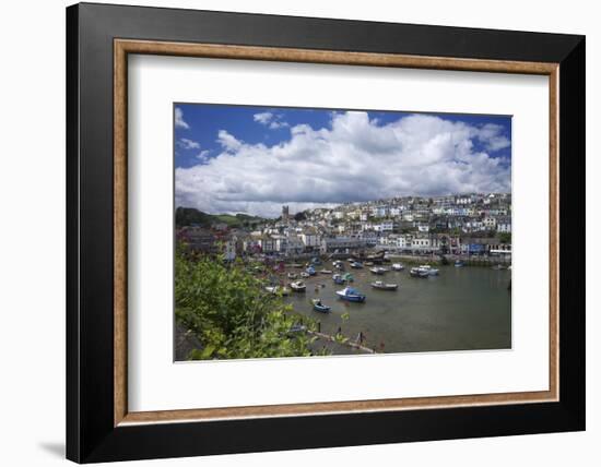 Brixham Harbour, Devon, England, United Kingdom, Europe-Rob Cousins-Framed Photographic Print