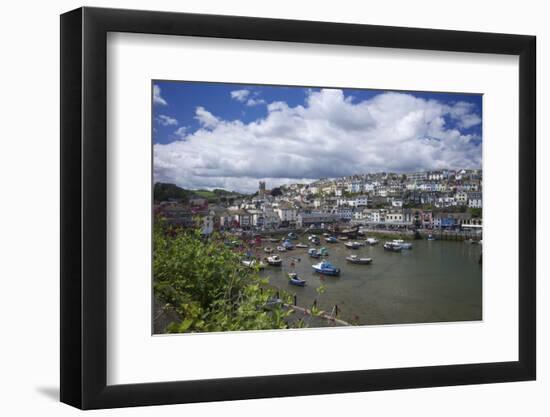 Brixham Harbour, Devon, England, United Kingdom, Europe-Rob Cousins-Framed Photographic Print