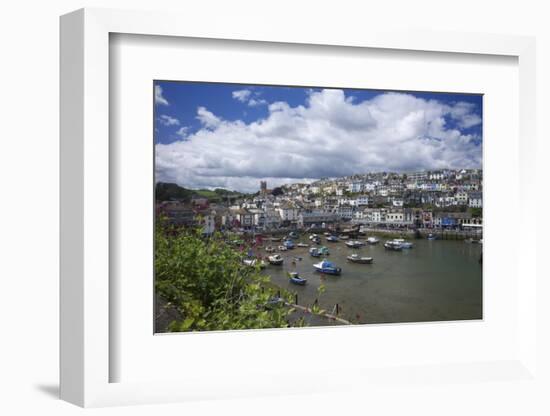 Brixham Harbour, Devon, England, United Kingdom, Europe-Rob Cousins-Framed Photographic Print