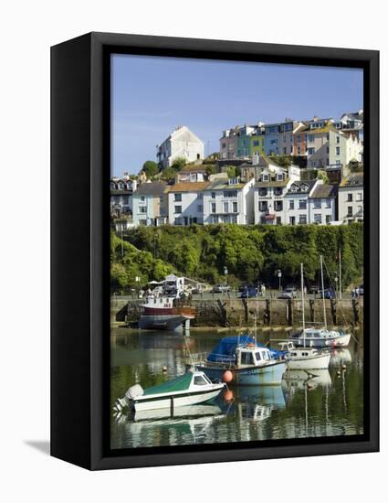 Brixham Harbour, Devon, England, United Kingdom-David Hughes-Framed Premier Image Canvas