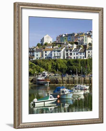 Brixham Harbour, Devon, England, United Kingdom-David Hughes-Framed Photographic Print