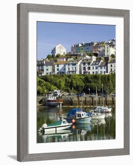 Brixham Harbour, Devon, England, United Kingdom-David Hughes-Framed Photographic Print