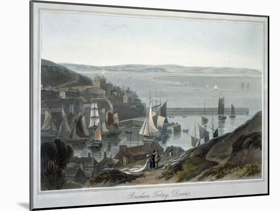 'Brixham, Torbay, Devon', 1825-William Daniell-Mounted Giclee Print