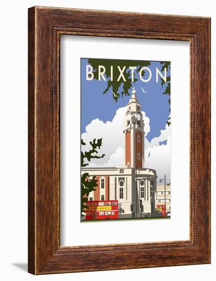 Brixton - Dave Thompson Contemporary Travel Print-Dave Thompson-Framed Giclee Print