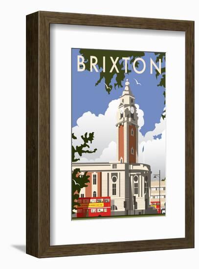 Brixton - Dave Thompson Contemporary Travel Print-Dave Thompson-Framed Giclee Print