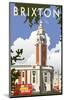 Brixton - Dave Thompson Contemporary Travel Print-Dave Thompson-Mounted Giclee Print