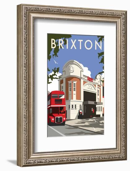 Brixton - Dave Thompson Contemporary Travel Print-Dave Thompson-Framed Giclee Print