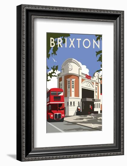 Brixton - Dave Thompson Contemporary Travel Print-Dave Thompson-Framed Giclee Print