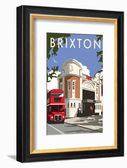 Brixton - Dave Thompson Contemporary Travel Print-Dave Thompson-Framed Giclee Print