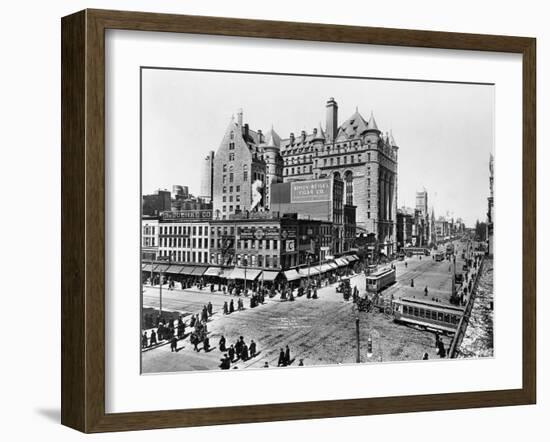 Broad and Market Sts., N.W. Corner, Newark, New Jersey-Irving Underhill-Framed Giclee Print