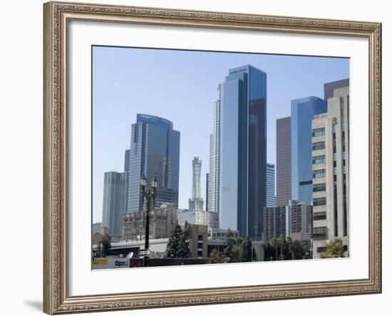 Broad Plaza, Downtown, Los Angeles, California, USA-Ethel Davies-Framed Photographic Print