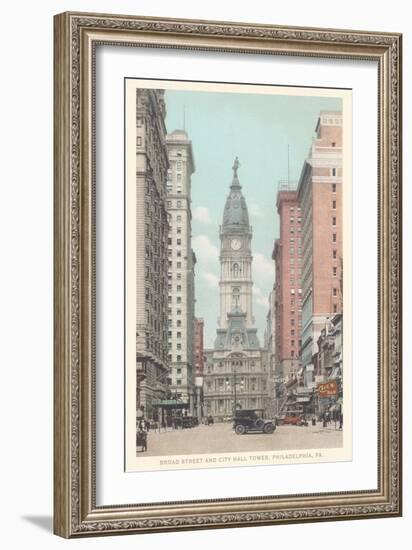 Broad Street, City Hall, Philadelphia, Pennsylvania-null-Framed Art Print