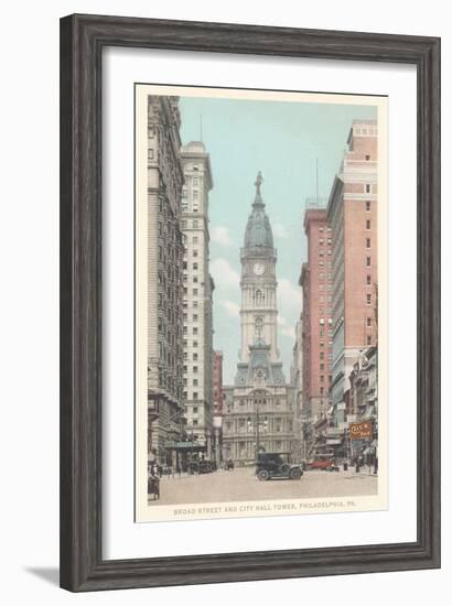 Broad Street, City Hall, Philadelphia, Pennsylvania--Framed Art Print