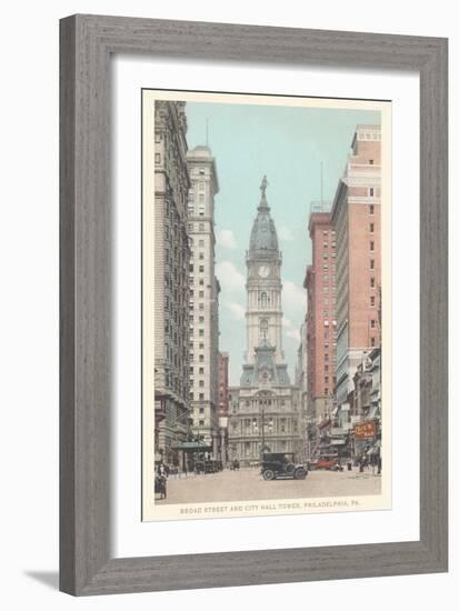 Broad Street, City Hall, Philadelphia, Pennsylvania-null-Framed Art Print