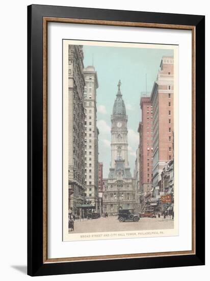 Broad Street, City Hall, Philadelphia, Pennsylvania--Framed Art Print