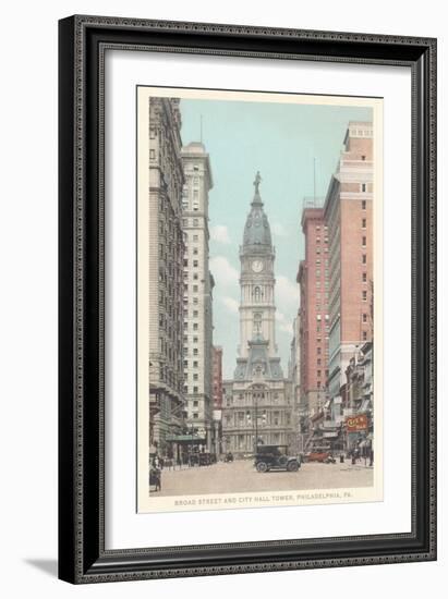 Broad Street, City Hall, Philadelphia, Pennsylvania-null-Framed Art Print