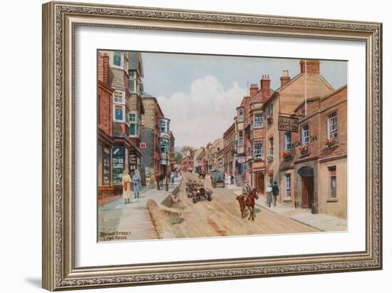 Broad Street, Lyme Regis-Alfred Robert Quinton-Framed Giclee Print