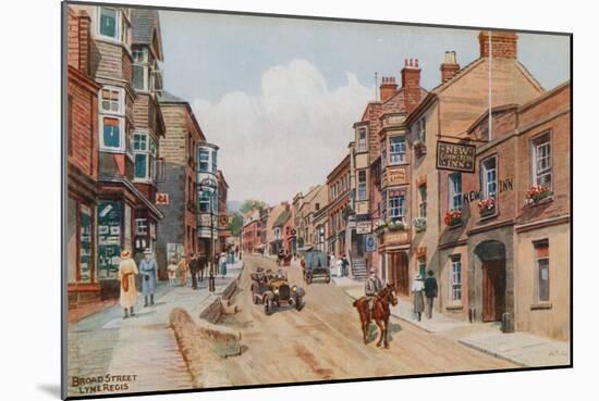 Broad Street, Lyme Regis-Alfred Robert Quinton-Mounted Giclee Print