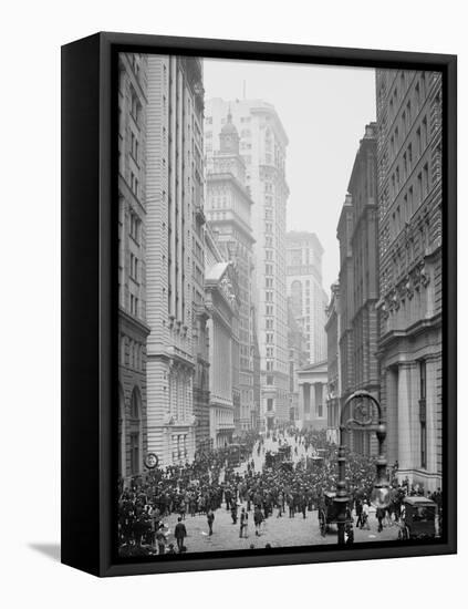 Broad Street, New York City, C.1905-null-Framed Premier Image Canvas