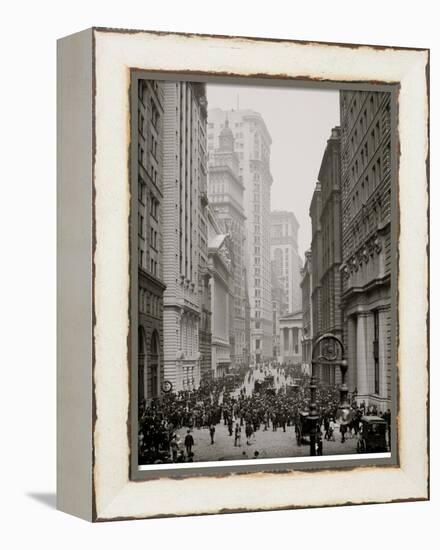 Broad Street, New York City-null-Framed Stretched Canvas