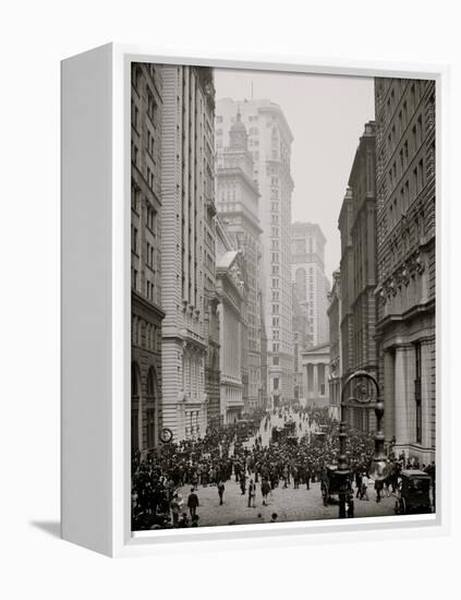 Broad Street, New York City-null-Framed Stretched Canvas