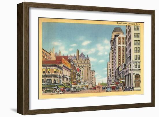 Broad Street, Newark, New Jersey-null-Framed Art Print