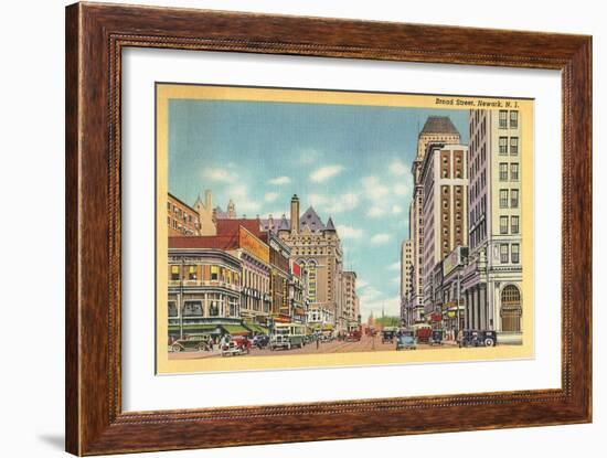 Broad Street, Newark, New Jersey-null-Framed Art Print