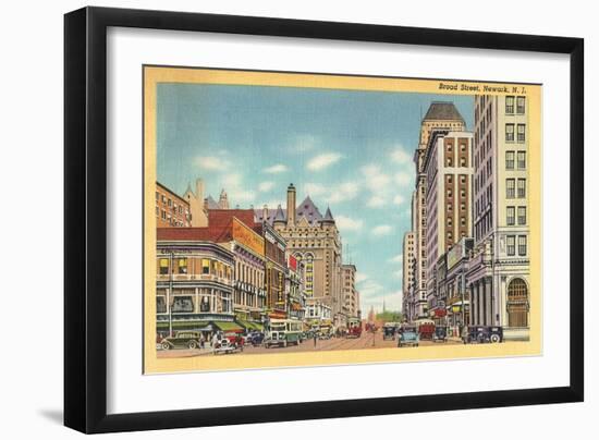 Broad Street, Newark, New Jersey-null-Framed Art Print