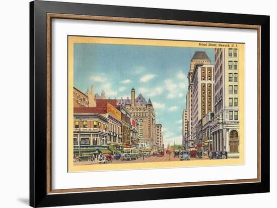 Broad Street, Newark, New Jersey-null-Framed Art Print