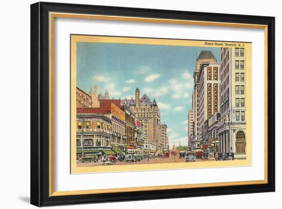 Broad Street, Newark, New Jersey-null-Framed Art Print