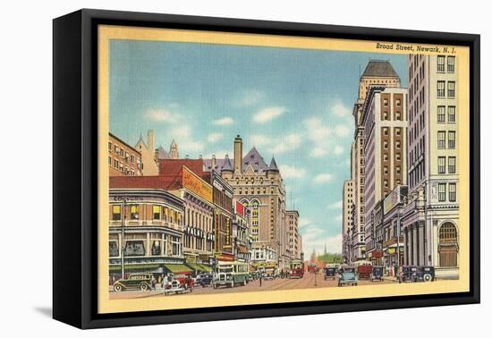 Broad Street, Newark, New Jersey-null-Framed Stretched Canvas