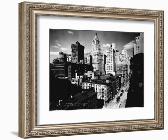 Broad Street, North from Stone Street, Newark, NJ-null-Framed Photographic Print