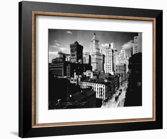 Broad Street, North from Stone Street, Newark, NJ-null-Framed Photographic Print