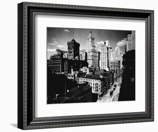 Broad Street, North from Stone Street, Newark, NJ-null-Framed Photographic Print