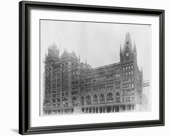 Broad Street Train Station-null-Framed Photographic Print